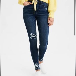 American Eagle The Dream Jean High Rise Dark Wash Womens Size 4